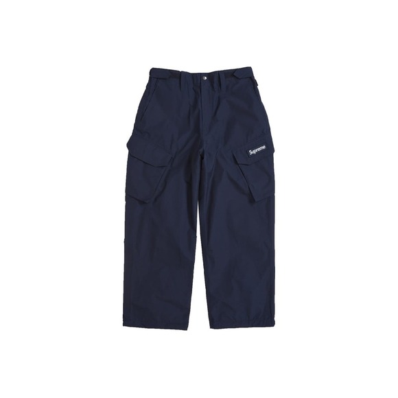 Supreme GORE-TEX Cargo Pants Navy Blue Men's Size 36 Nylon Waterproof NEW - Picture 1 of 10
